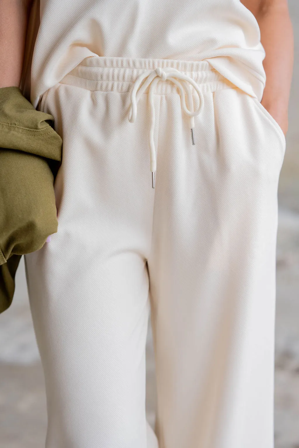 Textured Relaxed Pants