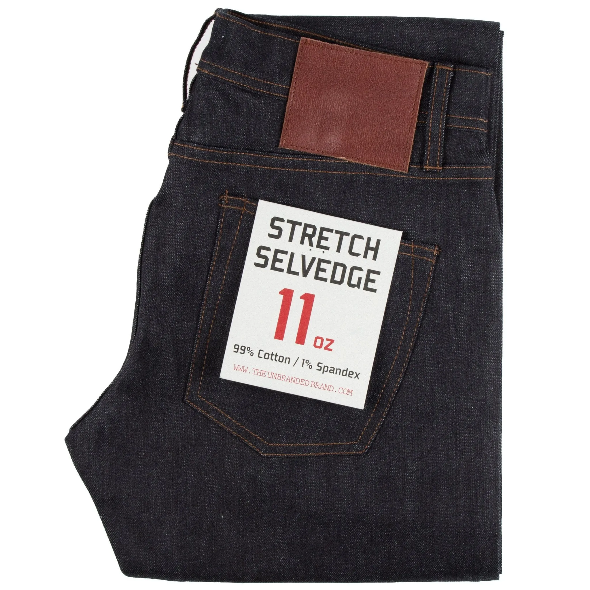 THE UNBRANDED BRAND - 11oz Indigo Stretch Selvedge Denim