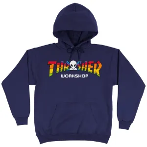 Thrasher - X AWS Spectrum Hoodie Navy