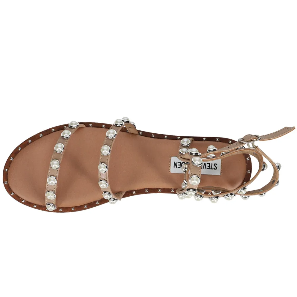 Travel Pearl Studded Gladiator Sandals