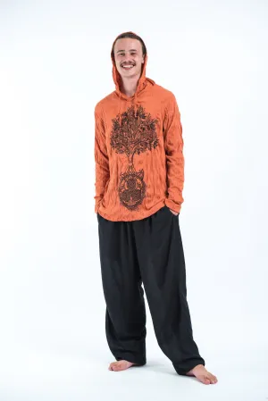 Unisex Celtic Tree Hoodie in Orange