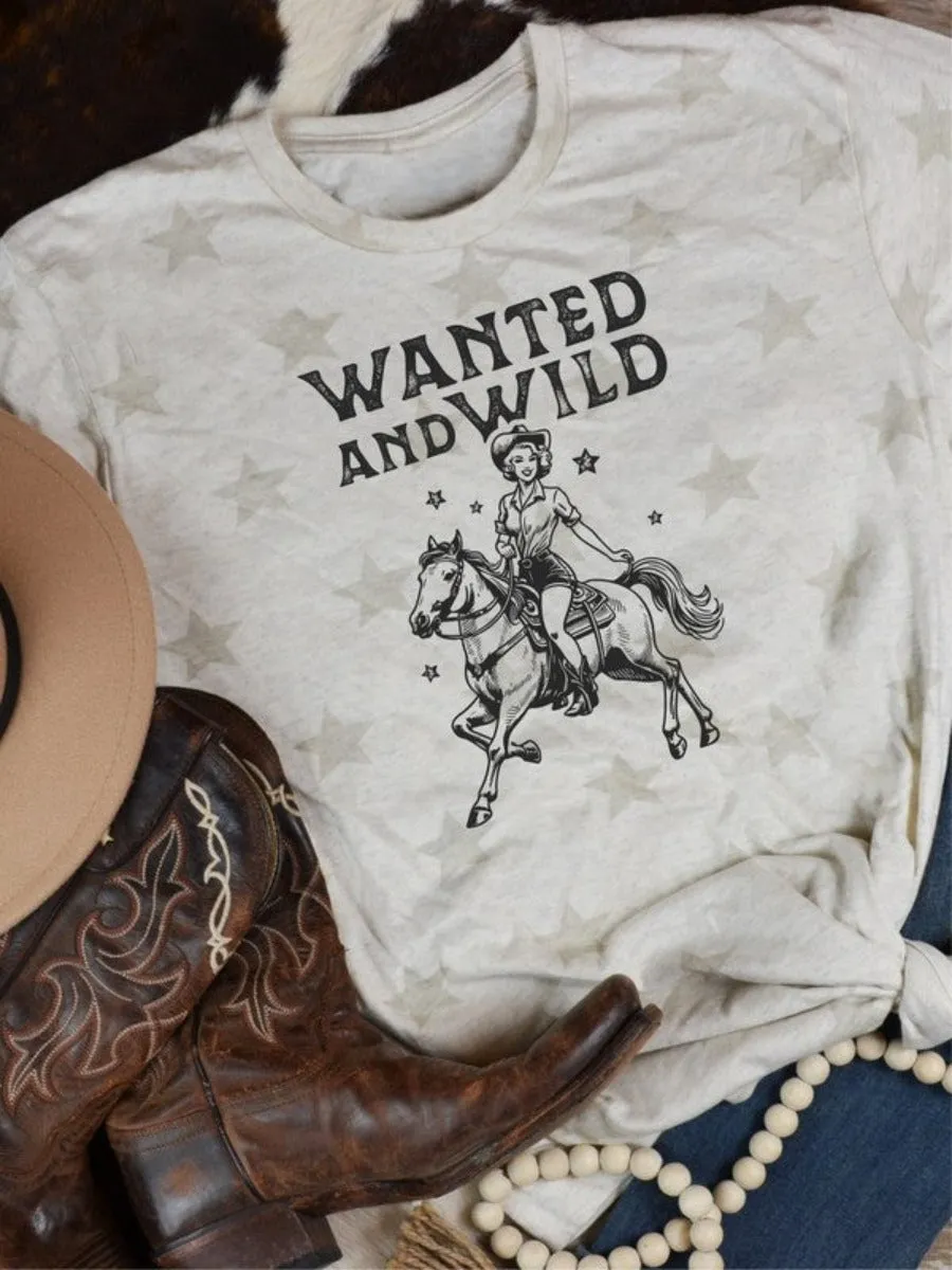 Wanted and Wild Cowboy Tee