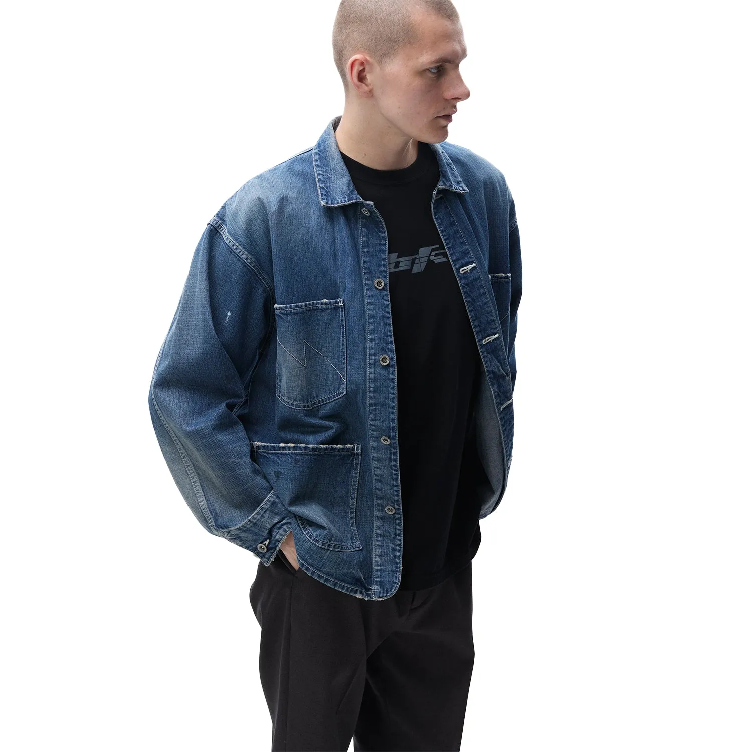 Washed Coverall Jacket