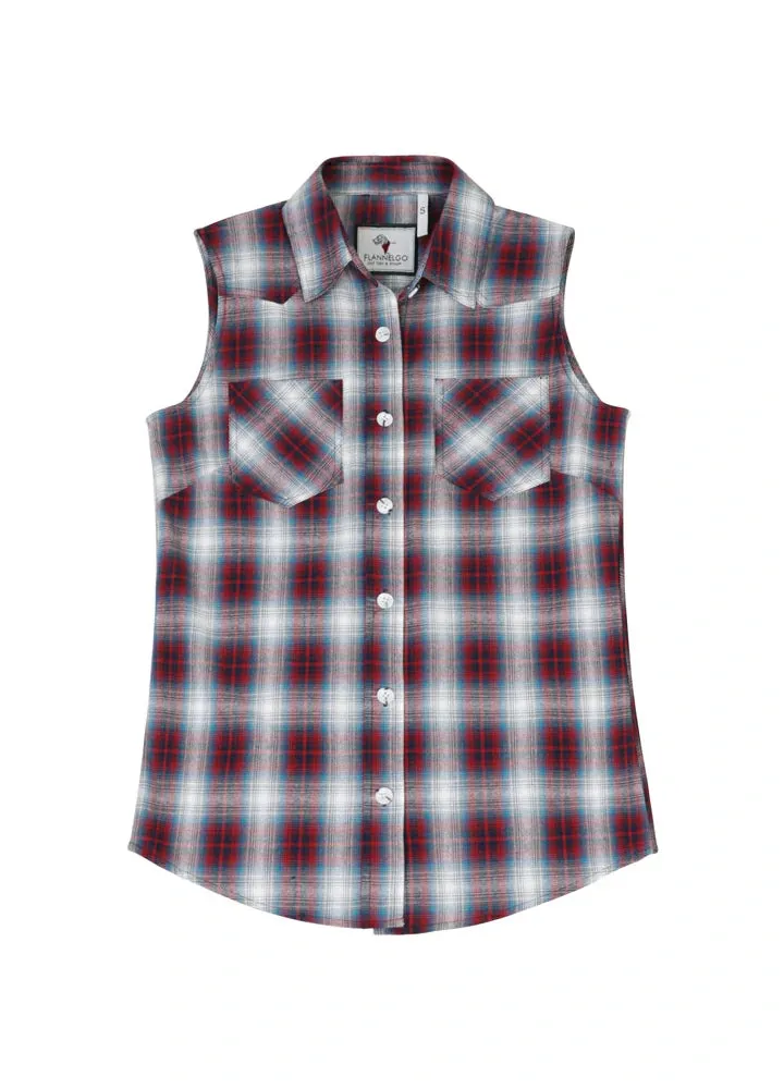 Women's Western Pearl Snap Plaid Vest