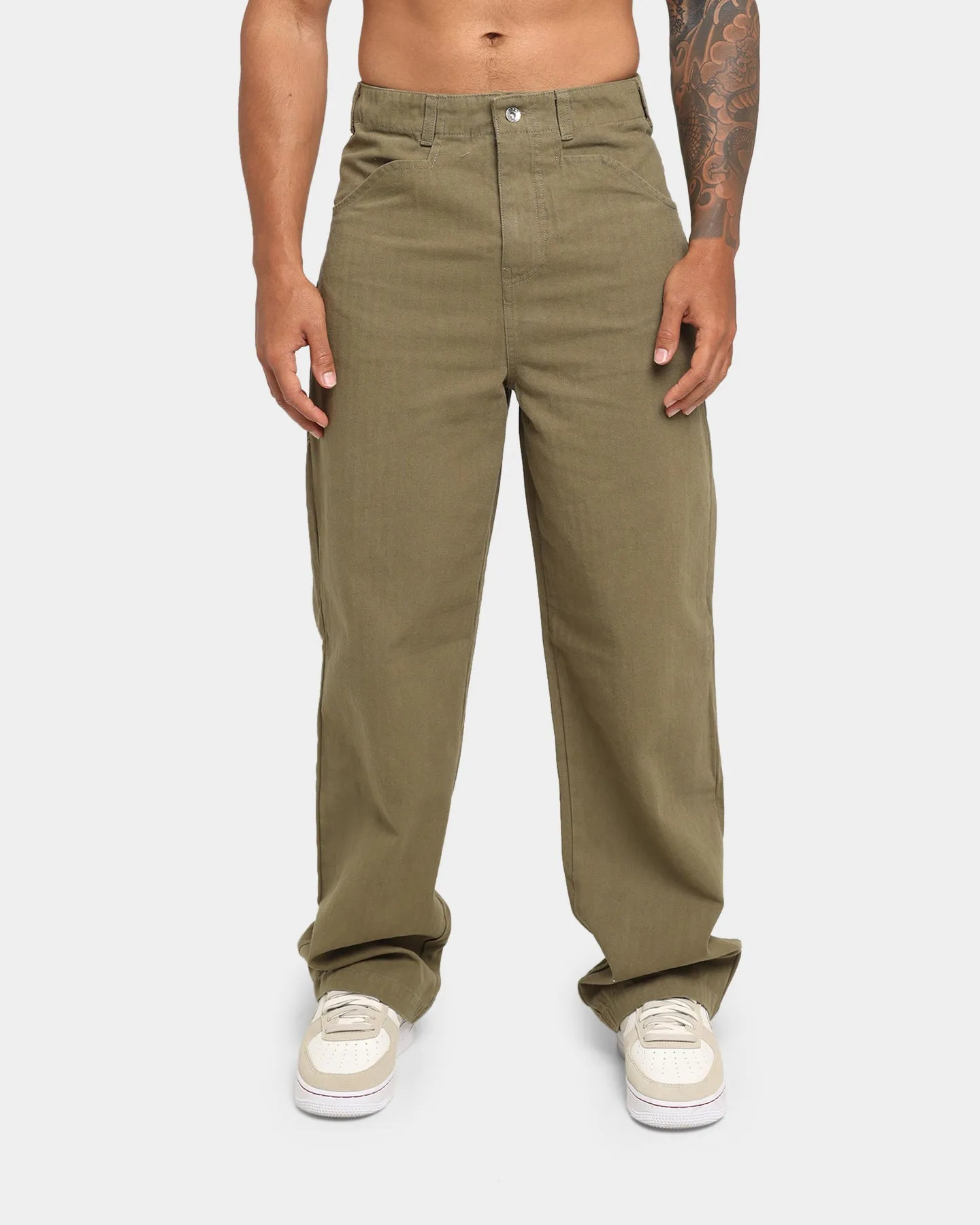 XLARGE Herringbone Twill 91 Pants Military Green